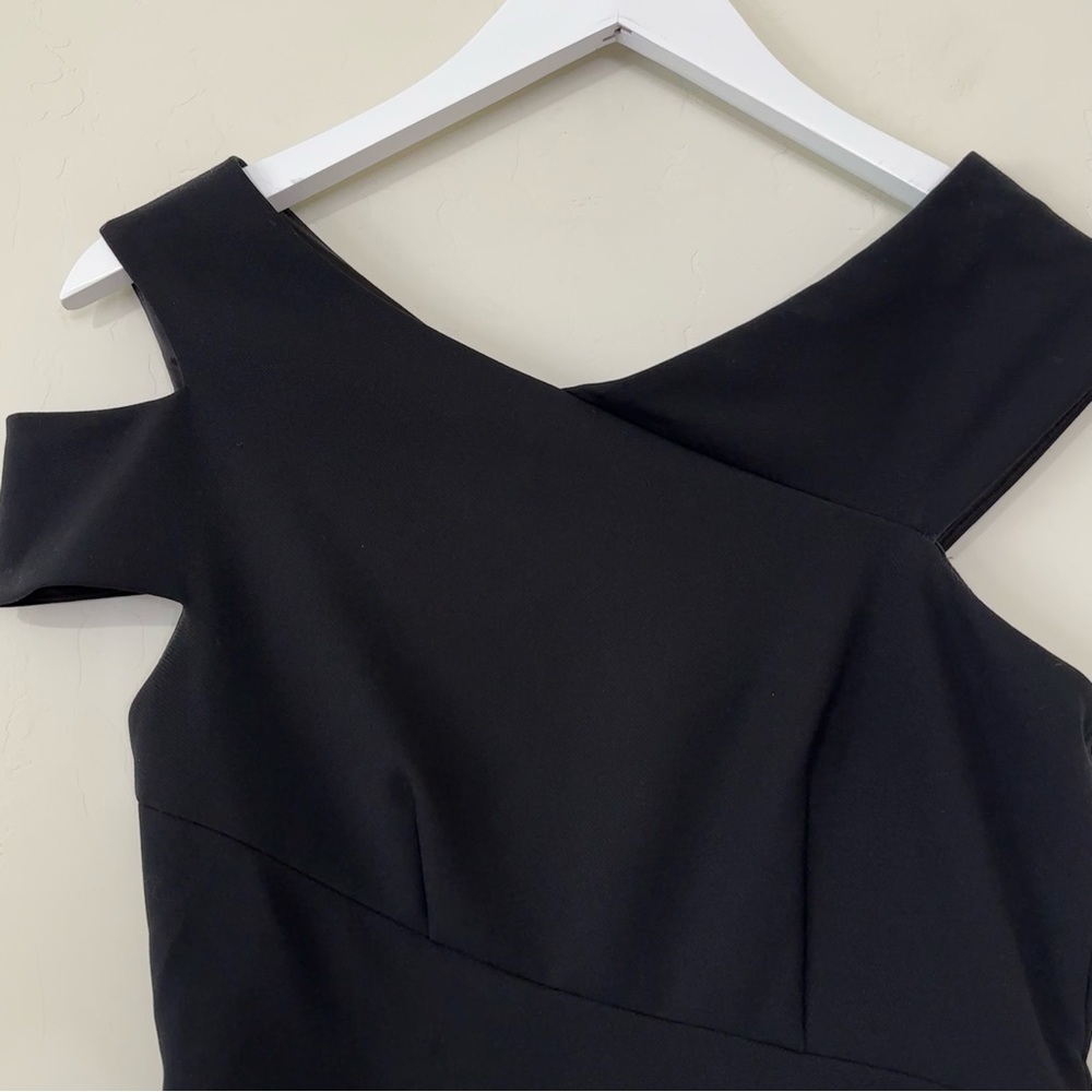 Ted Baker Black Yandal Asymmetric Bodycon Dress - Picture 3 of 14